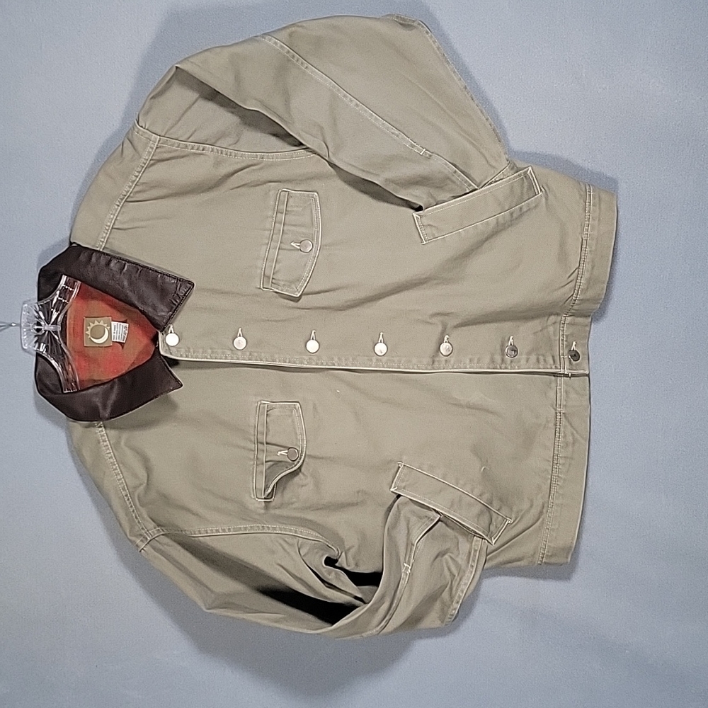 Marlboro Vintage 90s Leather Collar Rancher Trucker Jacket